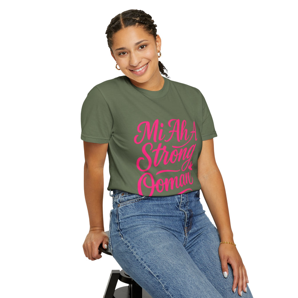 Garment-Dyed T-shirt - Mi ah strong woman collection