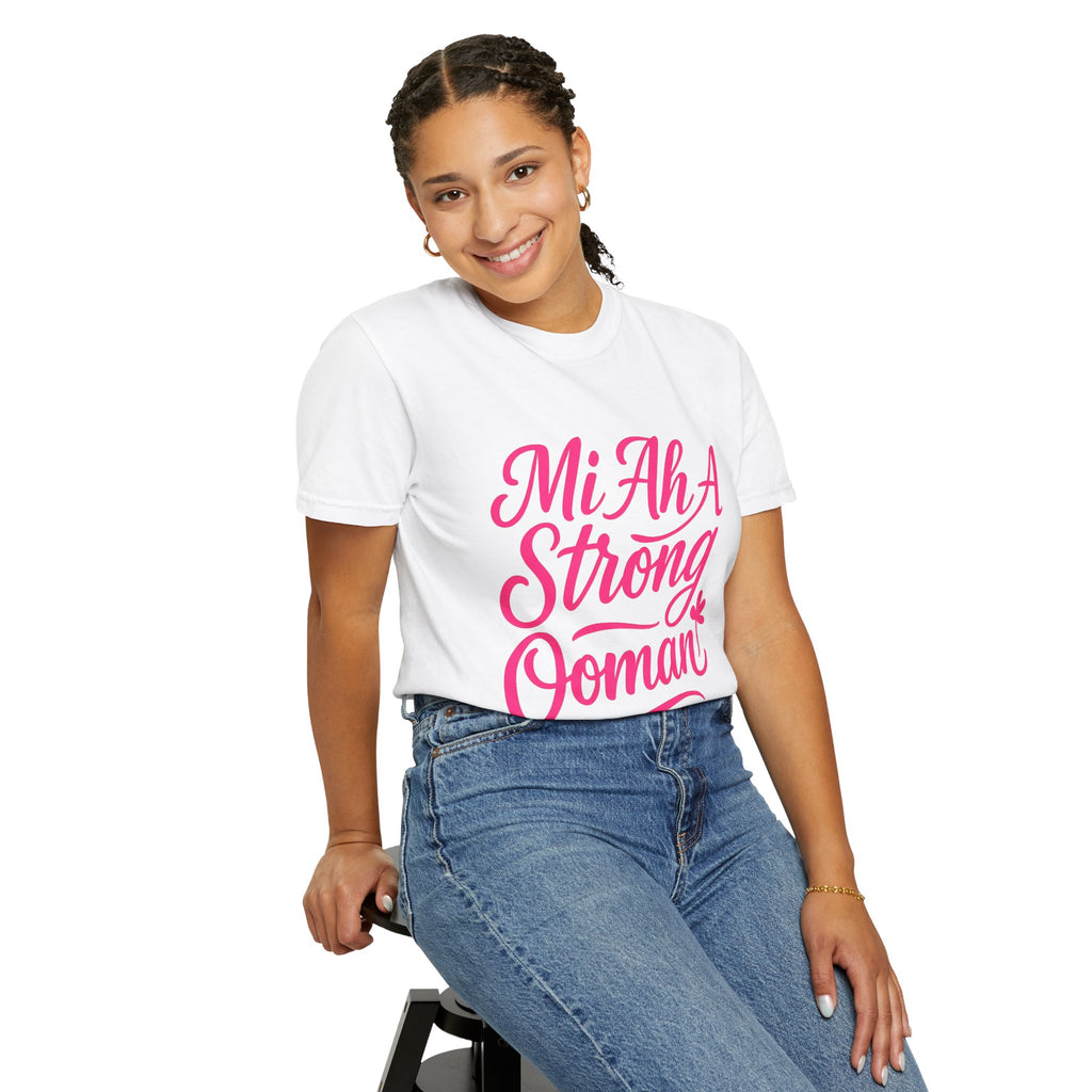 Garment-Dyed T-shirt - Mi ah strong woman collection