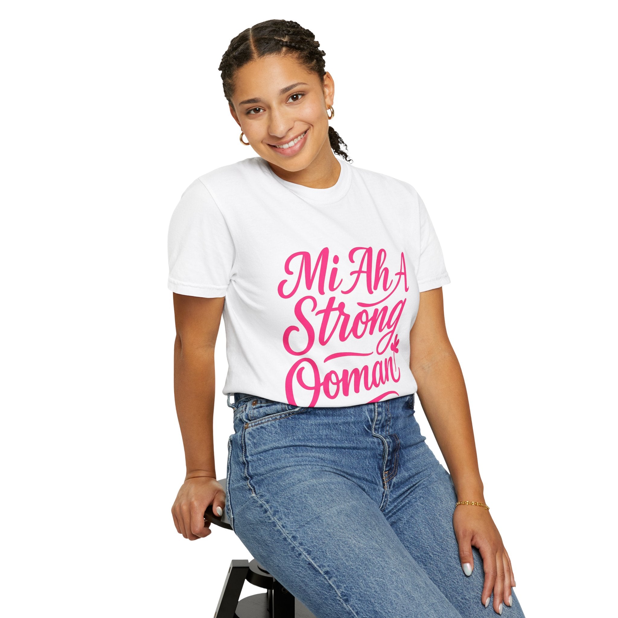 Garment-Dyed T-shirt - Mi ah strong woman collection