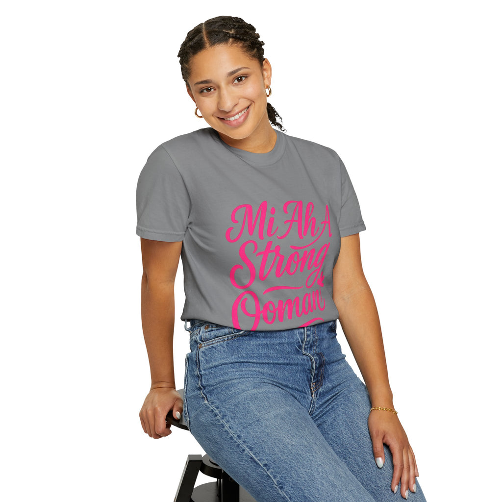 Garment-Dyed T-shirt - Mi ah strong woman collection