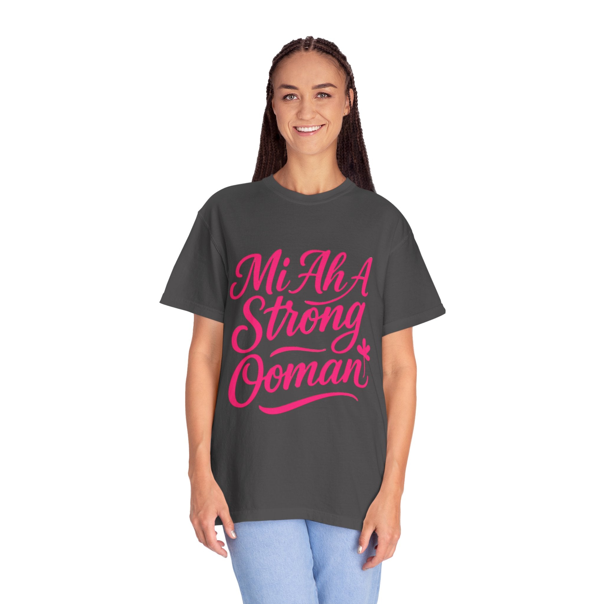 Garment-Dyed T-shirt - Mi ah strong woman collection