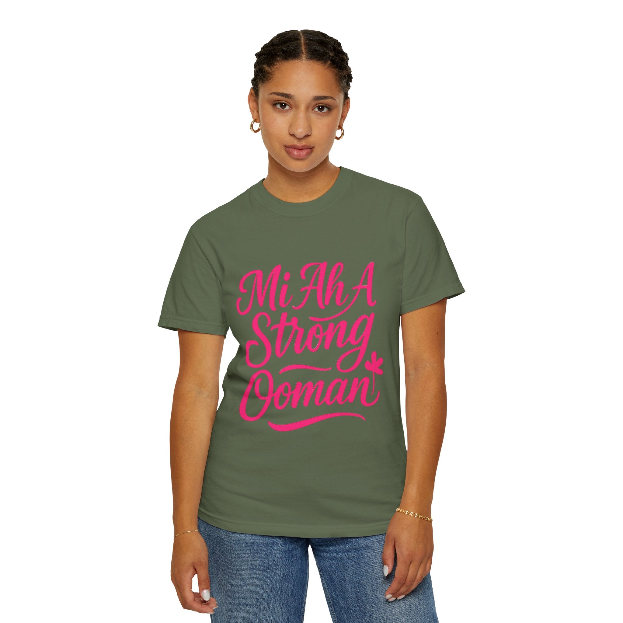 Garment-Dyed T-shirt - Mi ah strong woman collection