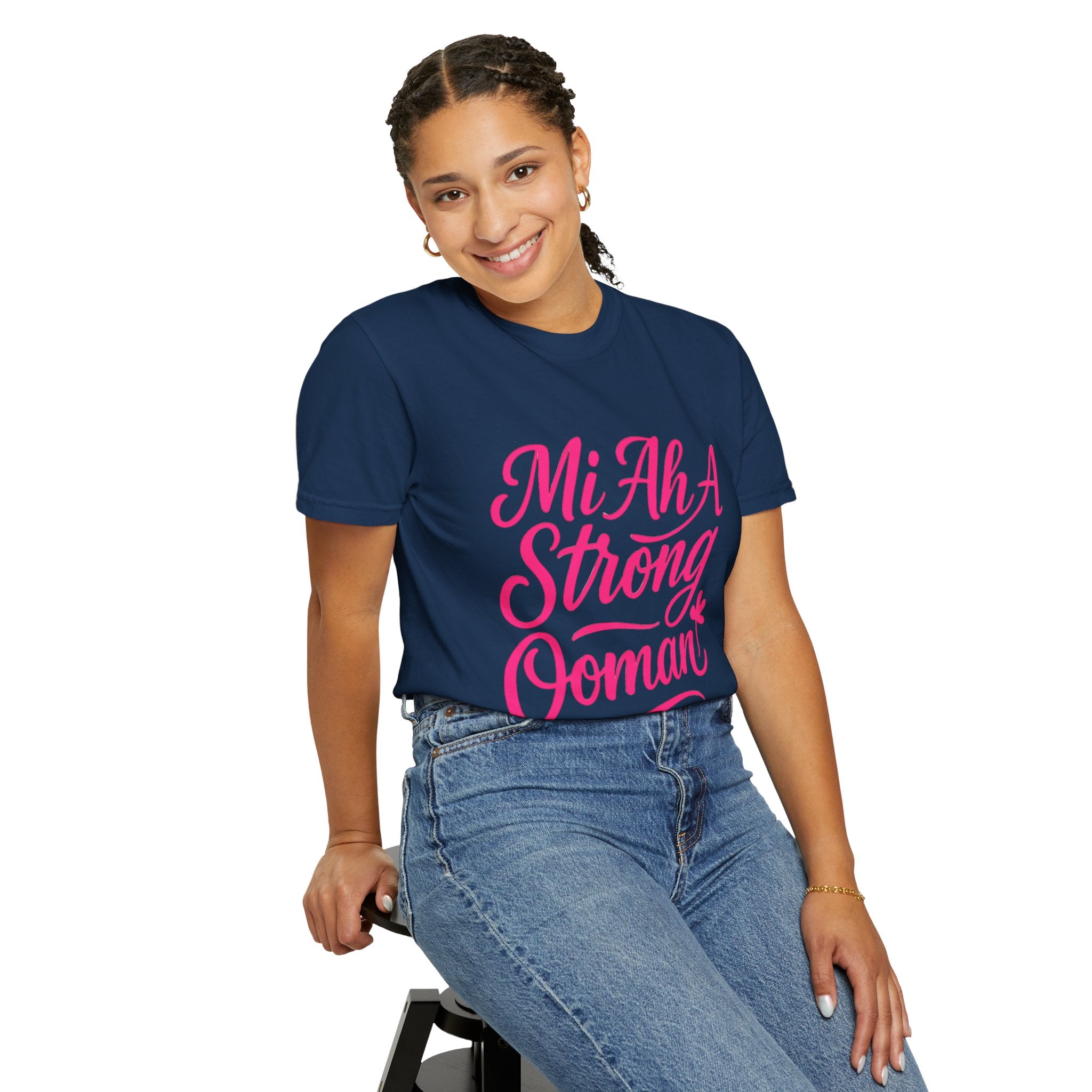 Garment-Dyed T-shirt - Mi ah strong woman collection