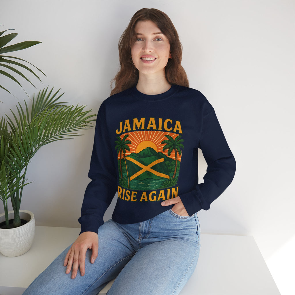 Sweatshirt, Jamaica Inspired Apparel, Crewneck Jumper, Unisex Top, Island Vibes Sweater, Reggae Clothing