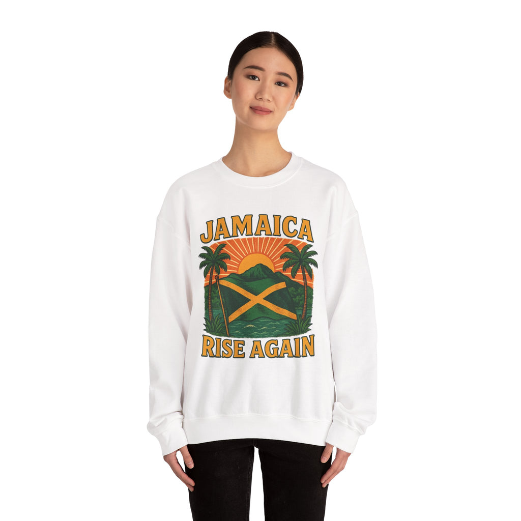 Sweatshirt, Jamaica Inspired Apparel, Crewneck Jumper, Unisex Top, Island Vibes Sweater, Reggae Clothing