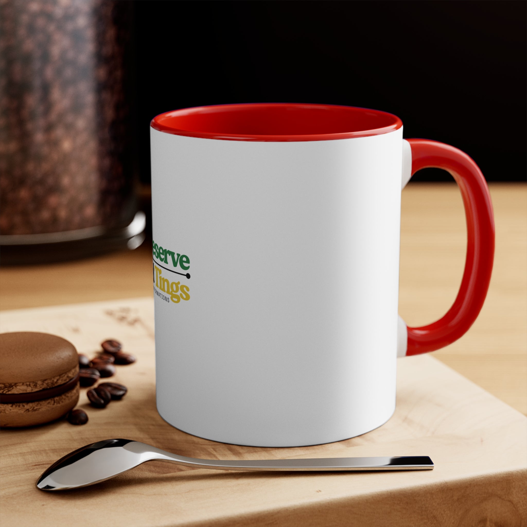 Inspirational Accent Mug - 'Mi Deserve Good Tings' - Coffee Mug, Affirmation Mug, Motivational Gift, Encouragement Cup, Home Decor