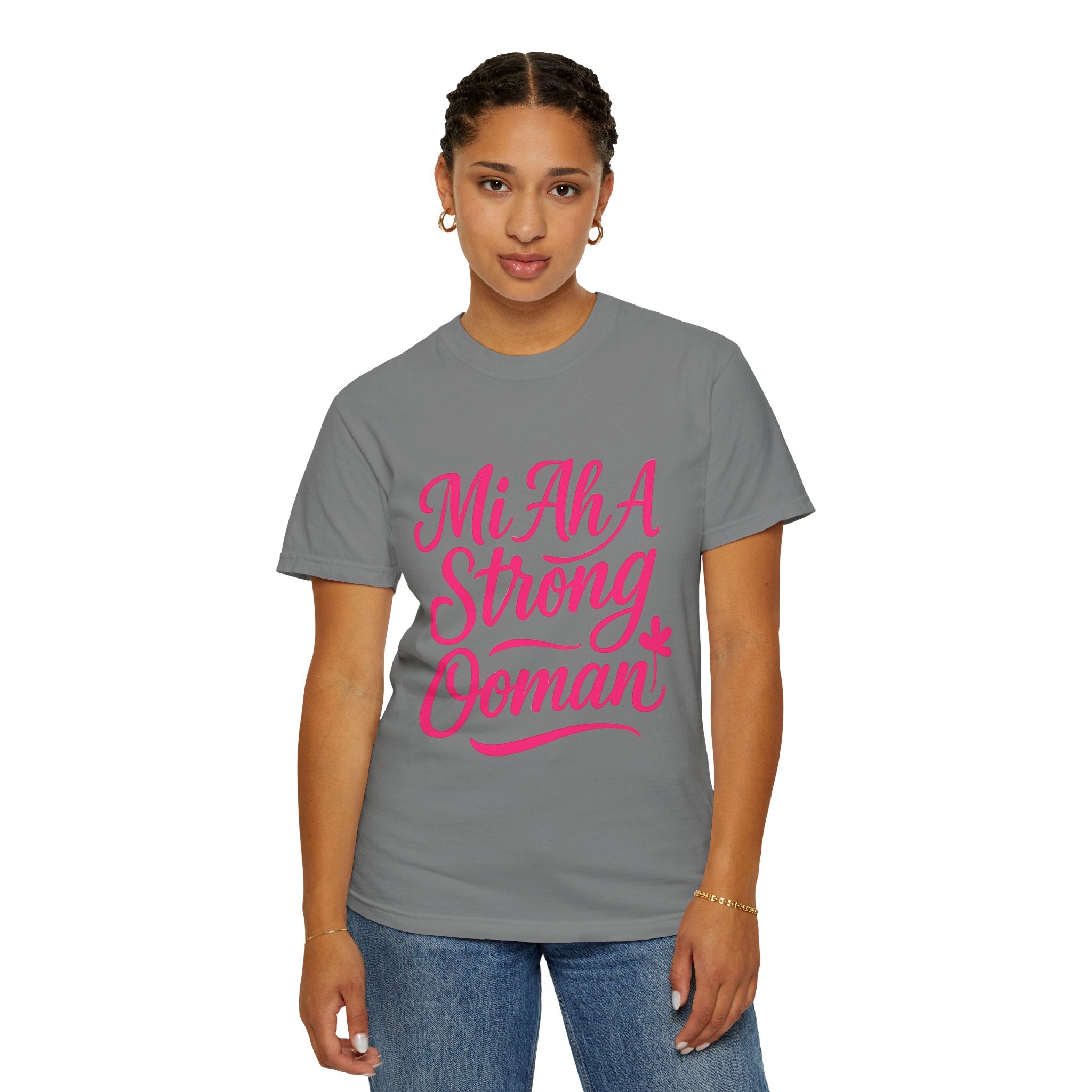 Garment-Dyed T-shirt - Mi ah strong woman collection