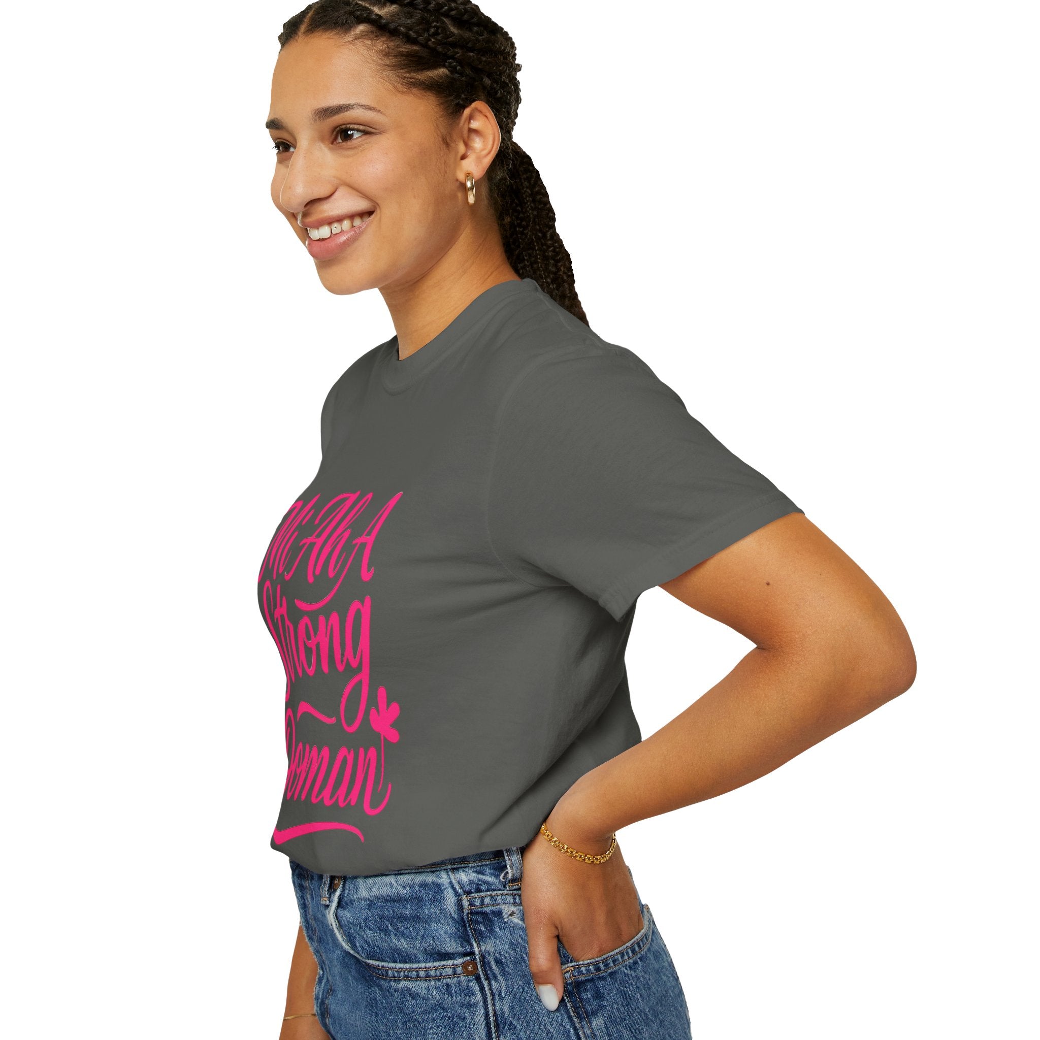 Garment-Dyed T-shirt - Mi ah strong woman collection