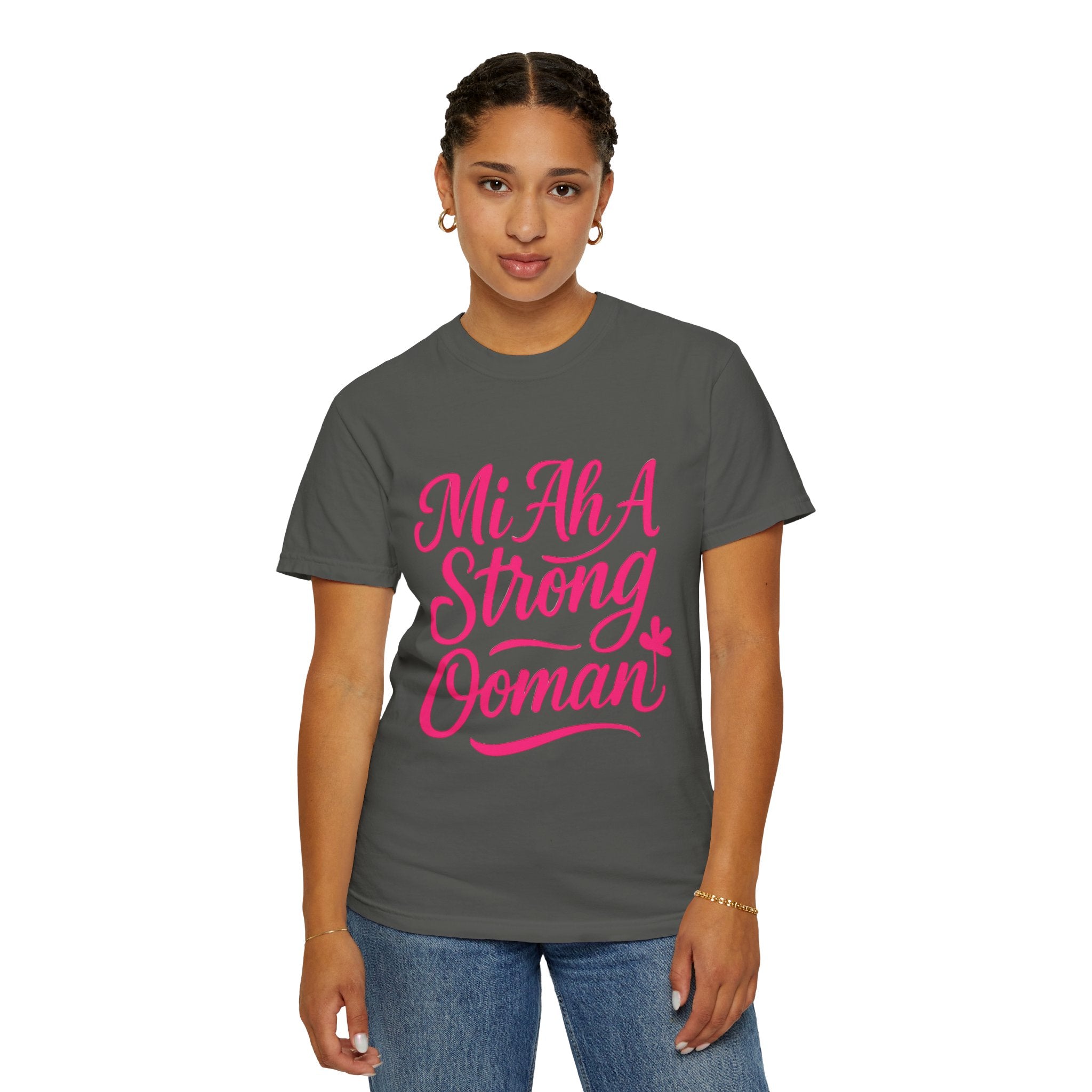Garment-Dyed T-shirt - Mi ah strong woman collection