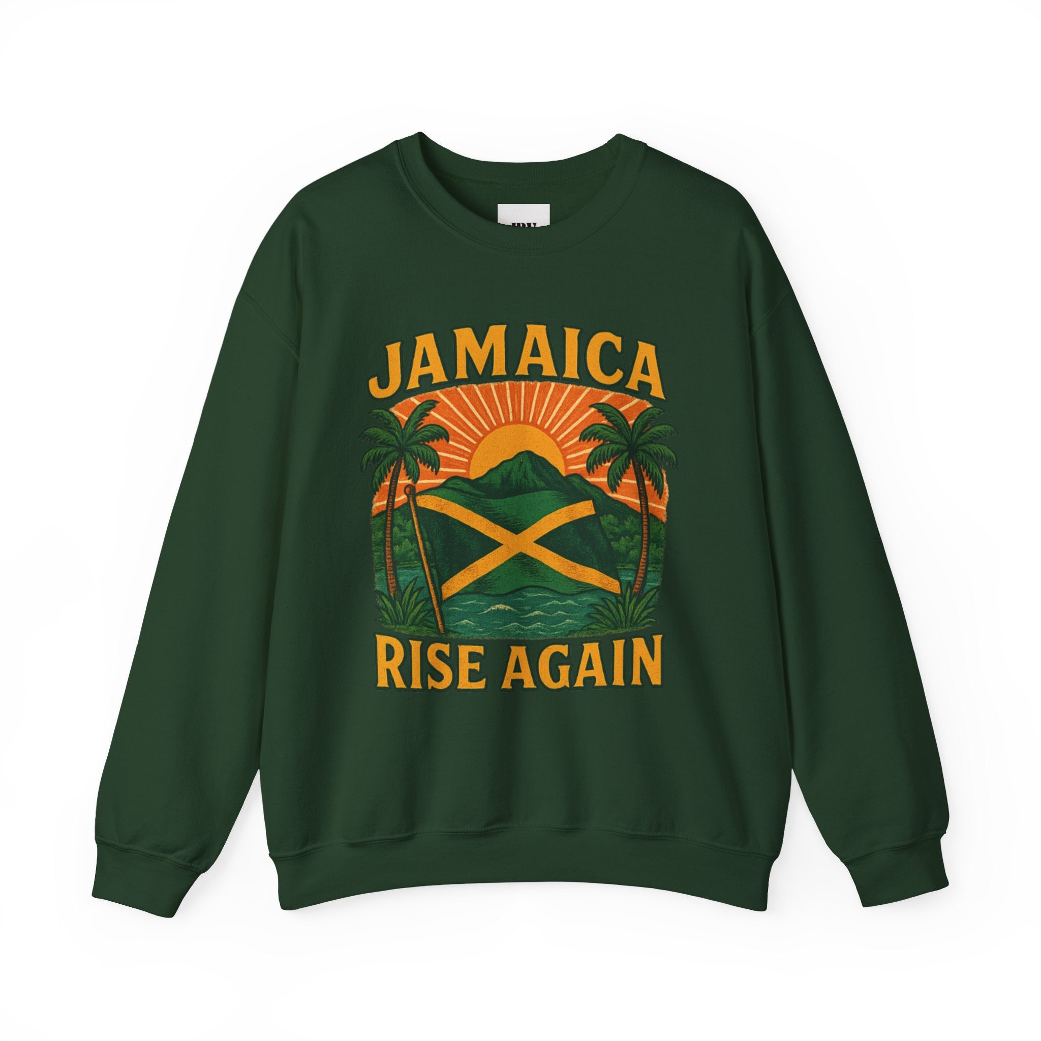 Sweatshirt, Jamaica Inspired Apparel, Crewneck Jumper, Unisex Top, Island Vibes Sweater, Reggae Clothing