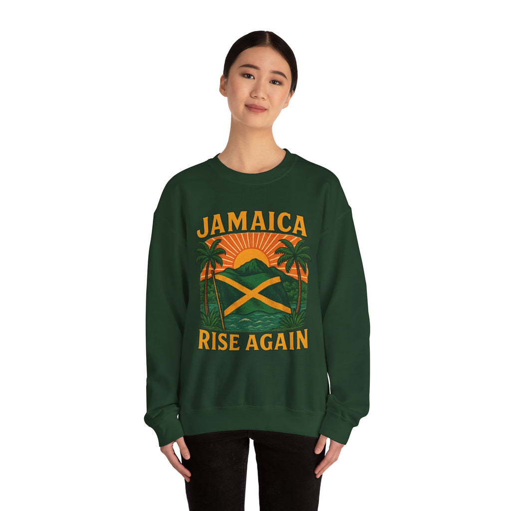 Sweatshirt, Jamaica Inspired Apparel, Crewneck Jumper, Unisex Top, Island Vibes Sweater, Reggae Clothing