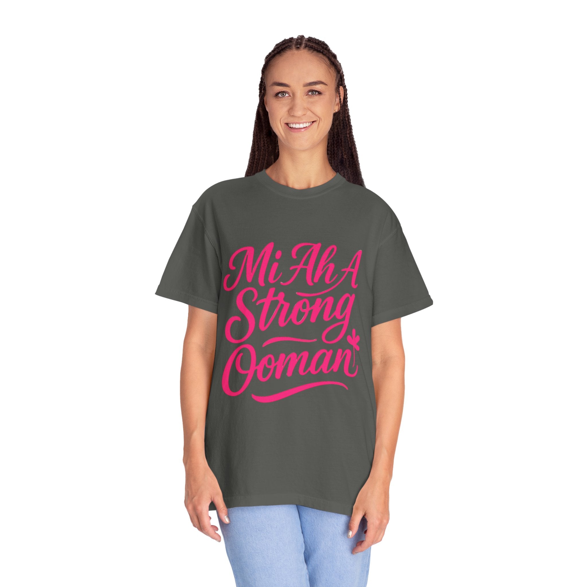 Garment-Dyed T-shirt - Mi ah strong woman collection