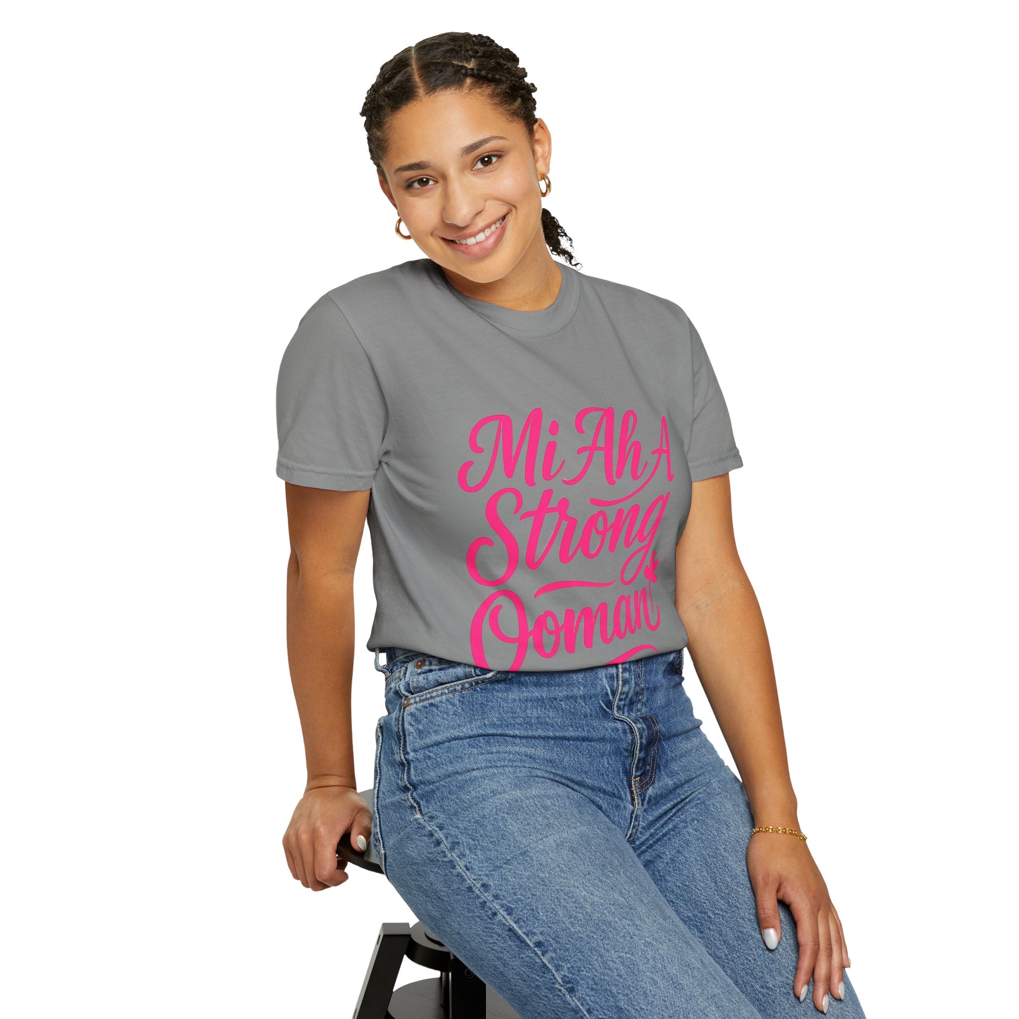 Garment-Dyed T-shirt - Mi ah strong woman collection