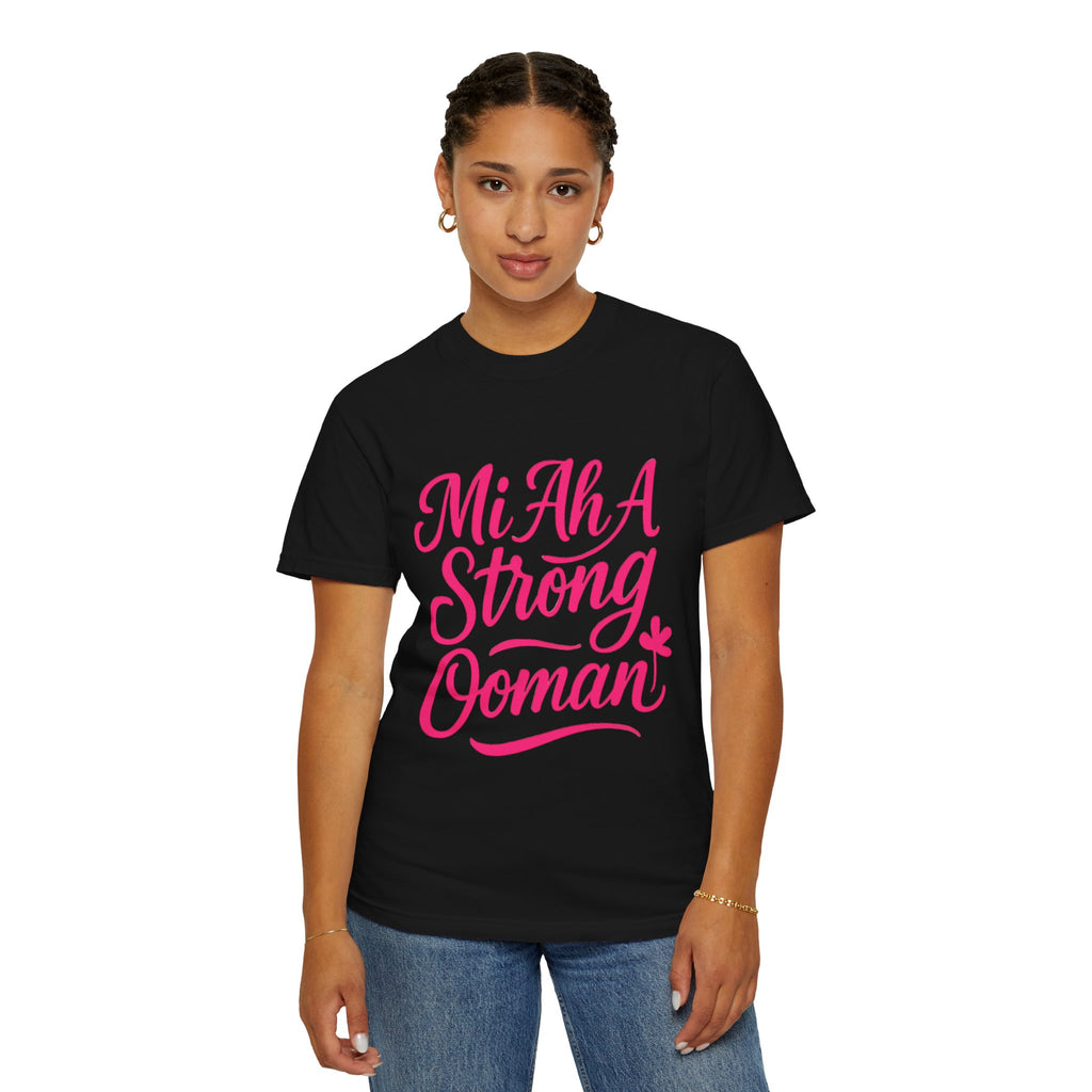 Garment-Dyed T-shirt - Mi ah strong woman collection