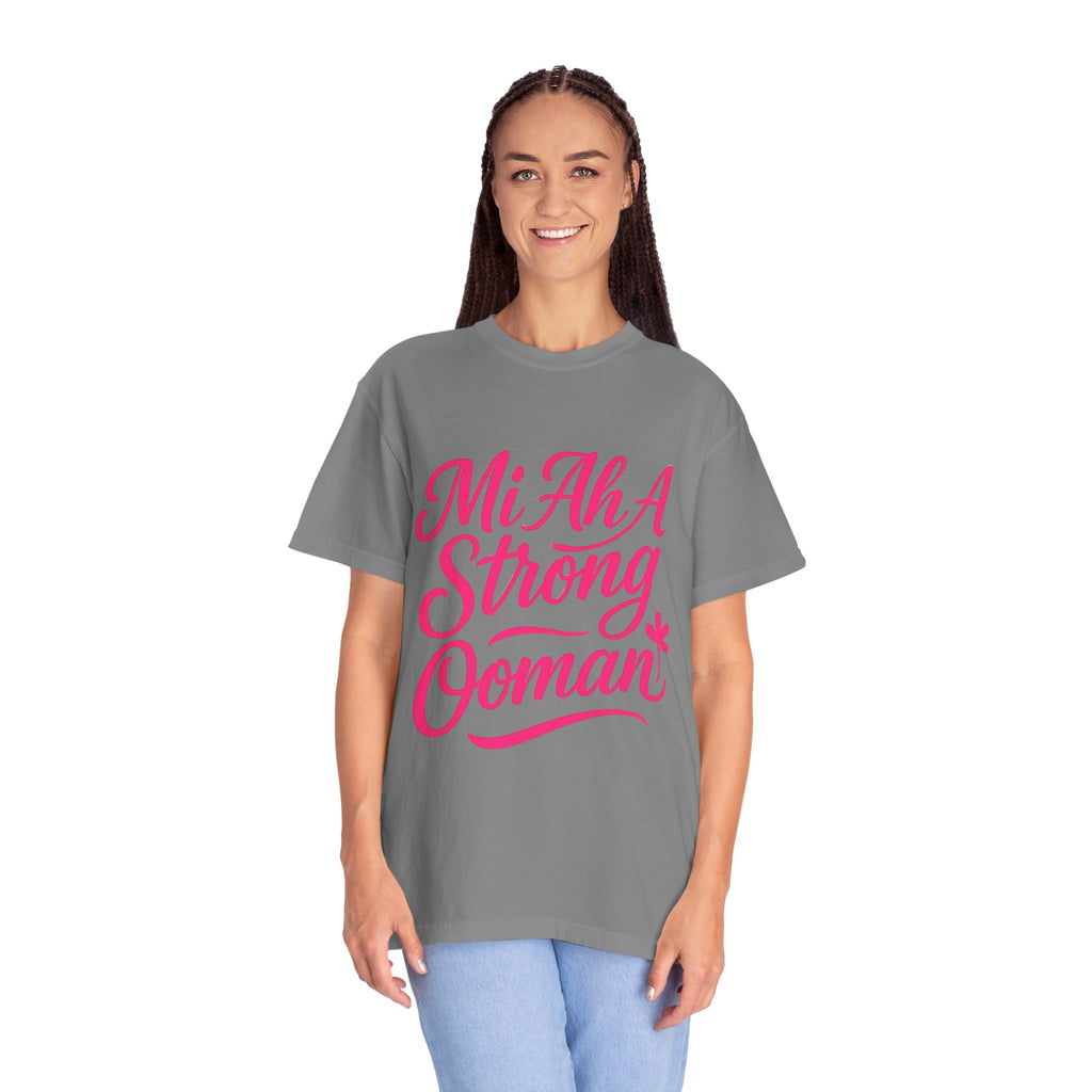 Garment-Dyed T-shirt - Mi ah strong woman collection