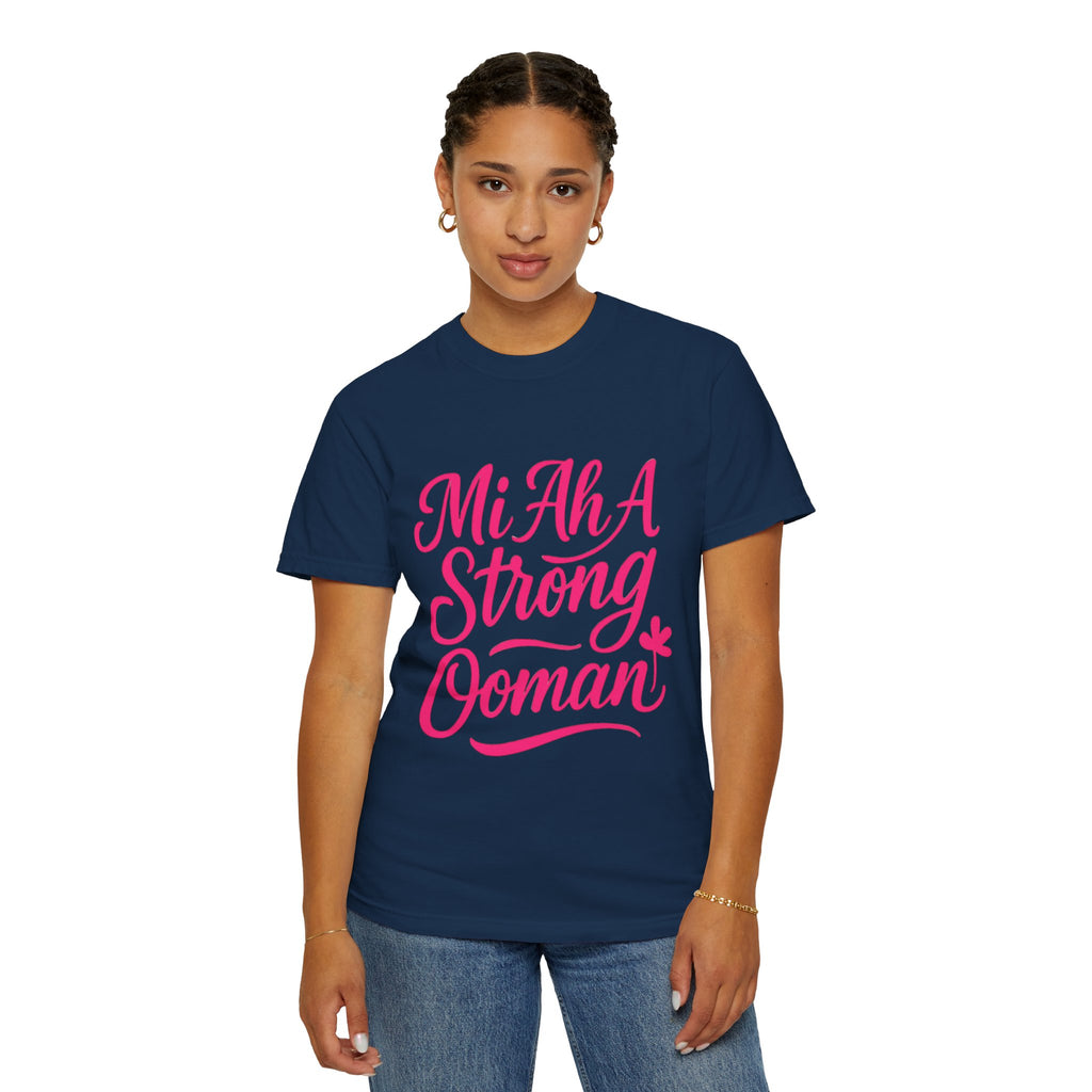 Garment-Dyed T-shirt - Mi ah strong woman collection