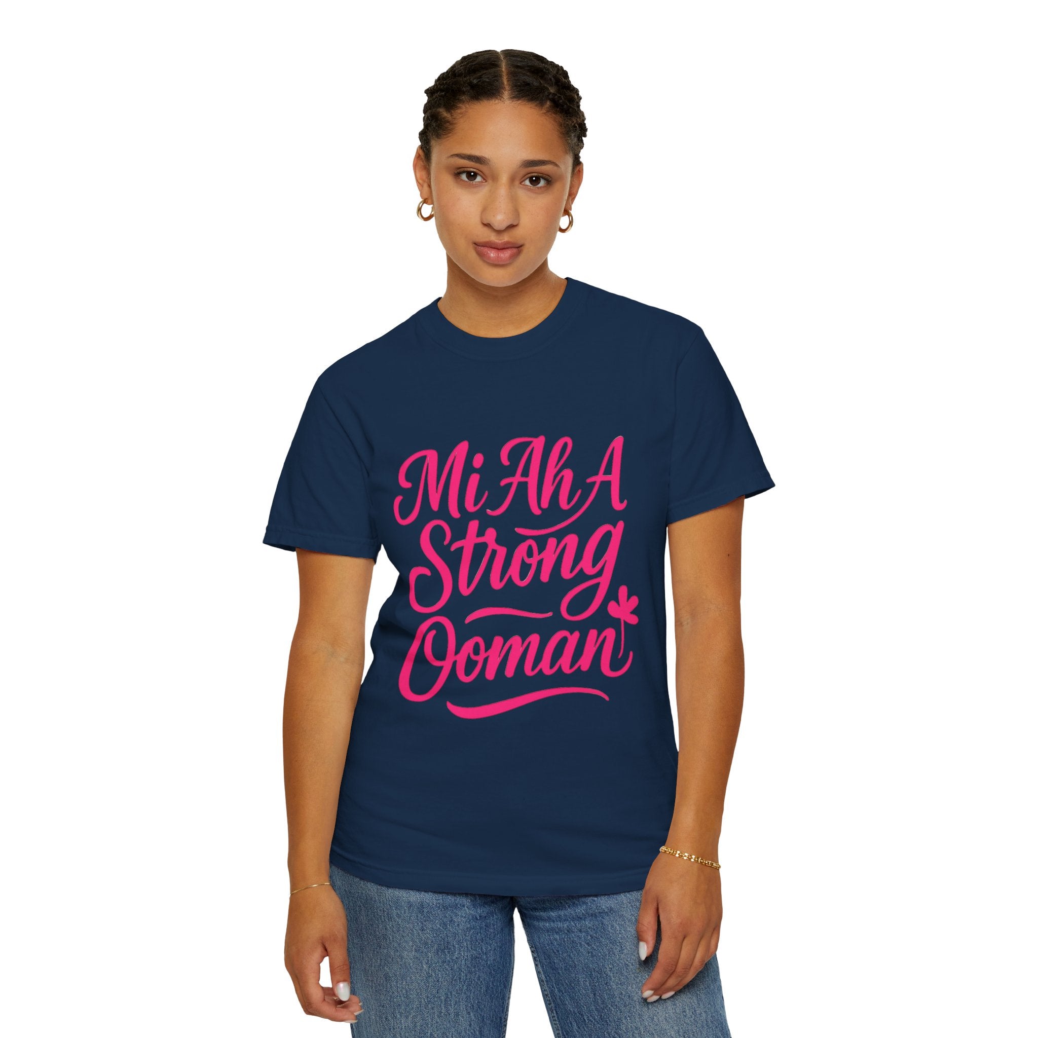 Garment-Dyed T-shirt - Mi ah strong woman collection