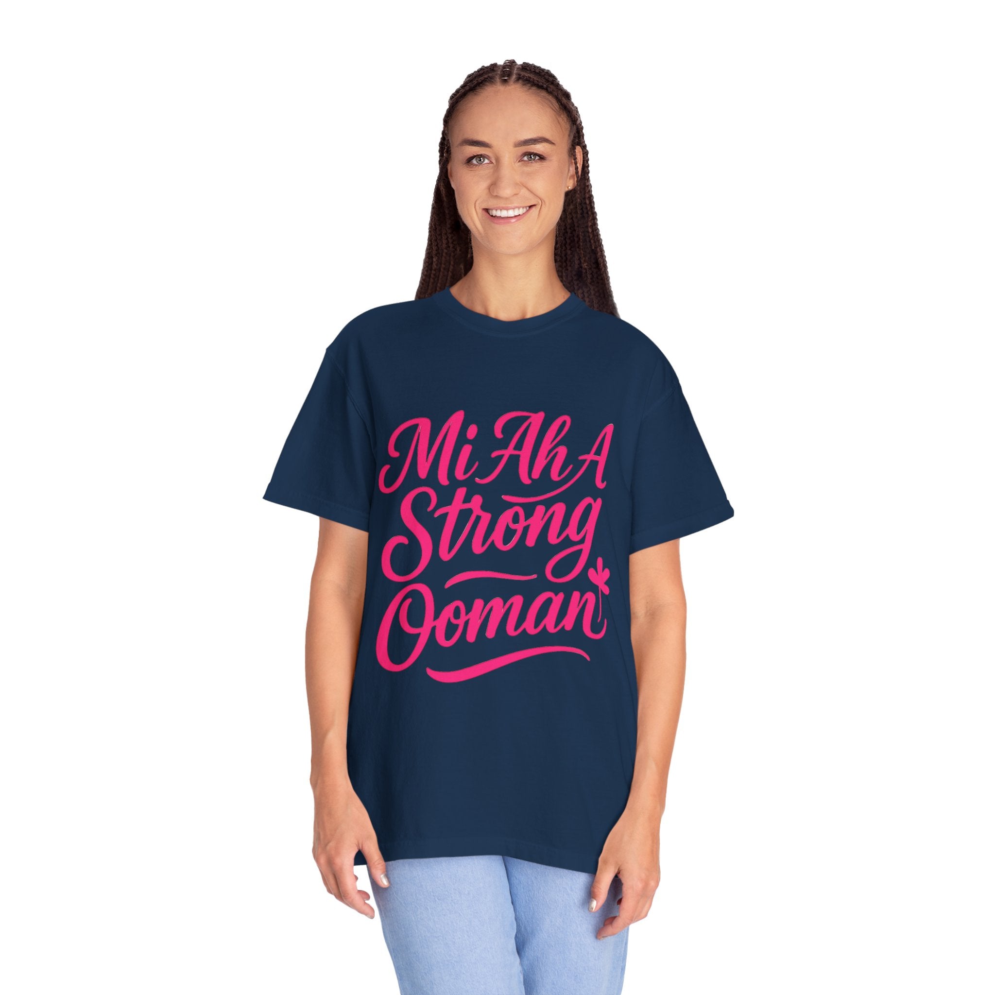 Garment-Dyed T-shirt - Mi ah strong woman collection