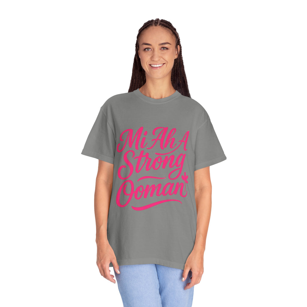 Garment-Dyed T-shirt - Mi ah strong woman collection
