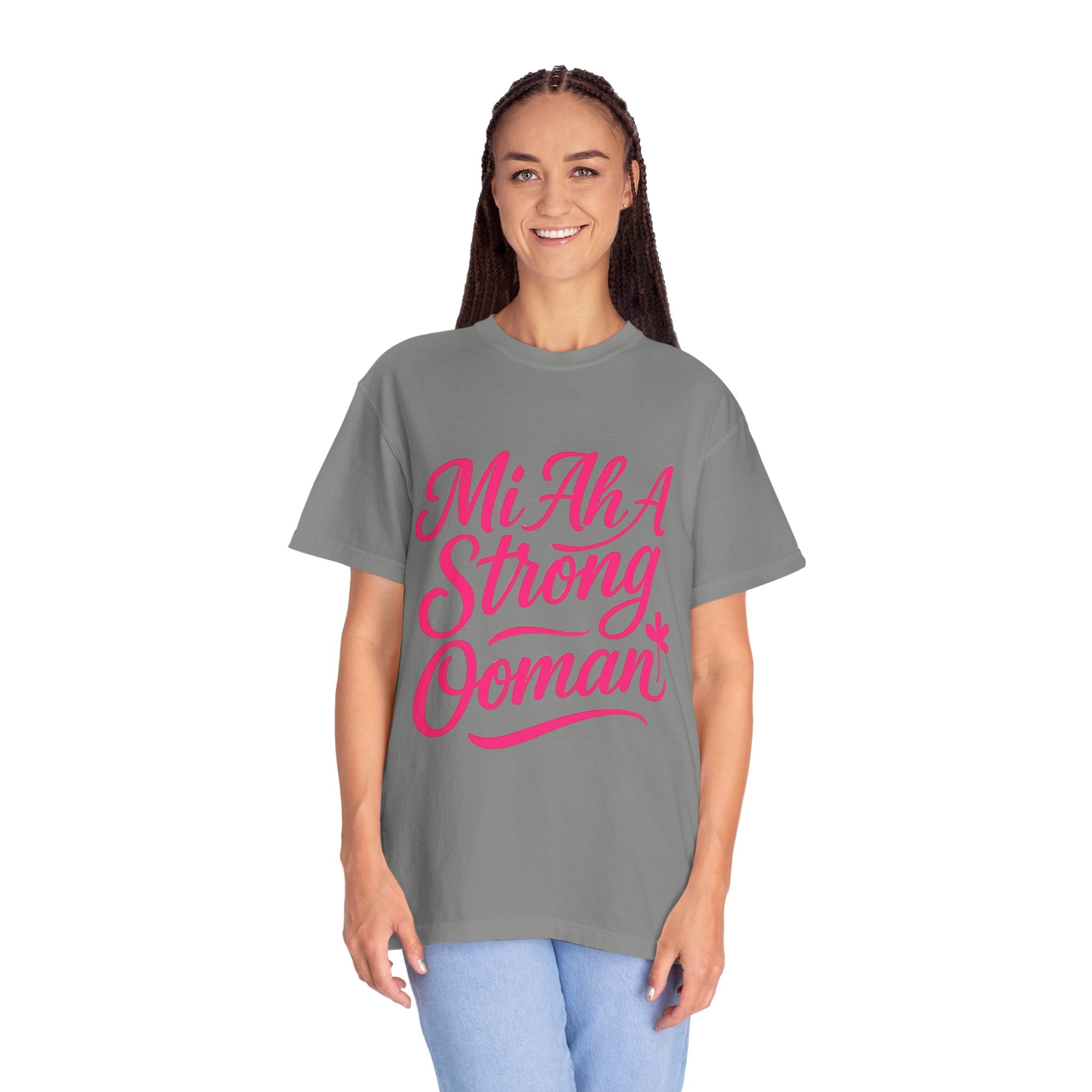 Garment-Dyed T-shirt - Mi ah strong woman collection