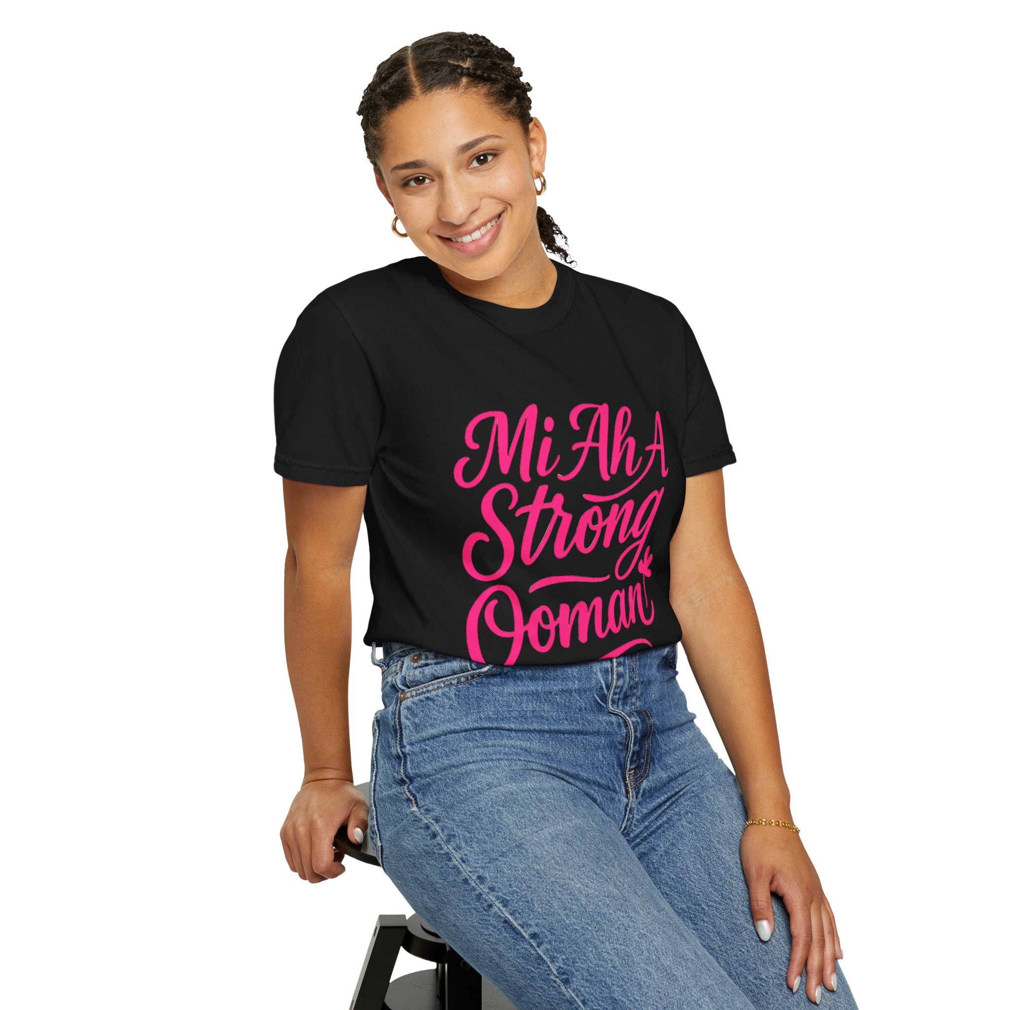 Garment-Dyed T-shirt - Mi ah strong woman collection