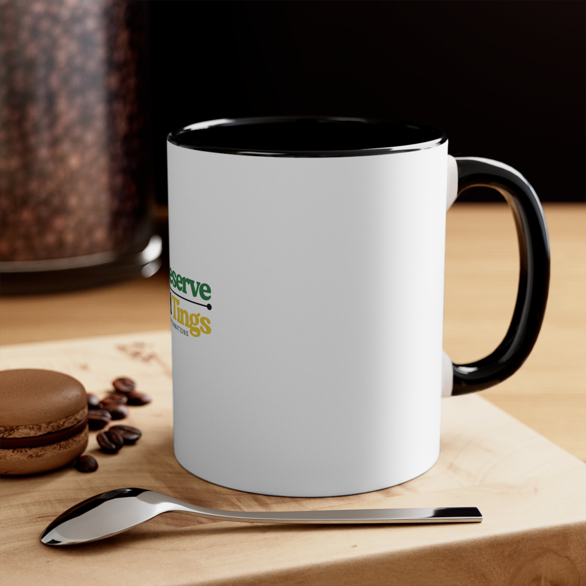 Inspirational Accent Mug - 'Mi Deserve Good Tings' - Coffee Mug, Affirmation Mug, Motivational Gift, Encouragement Cup, Home Decor
