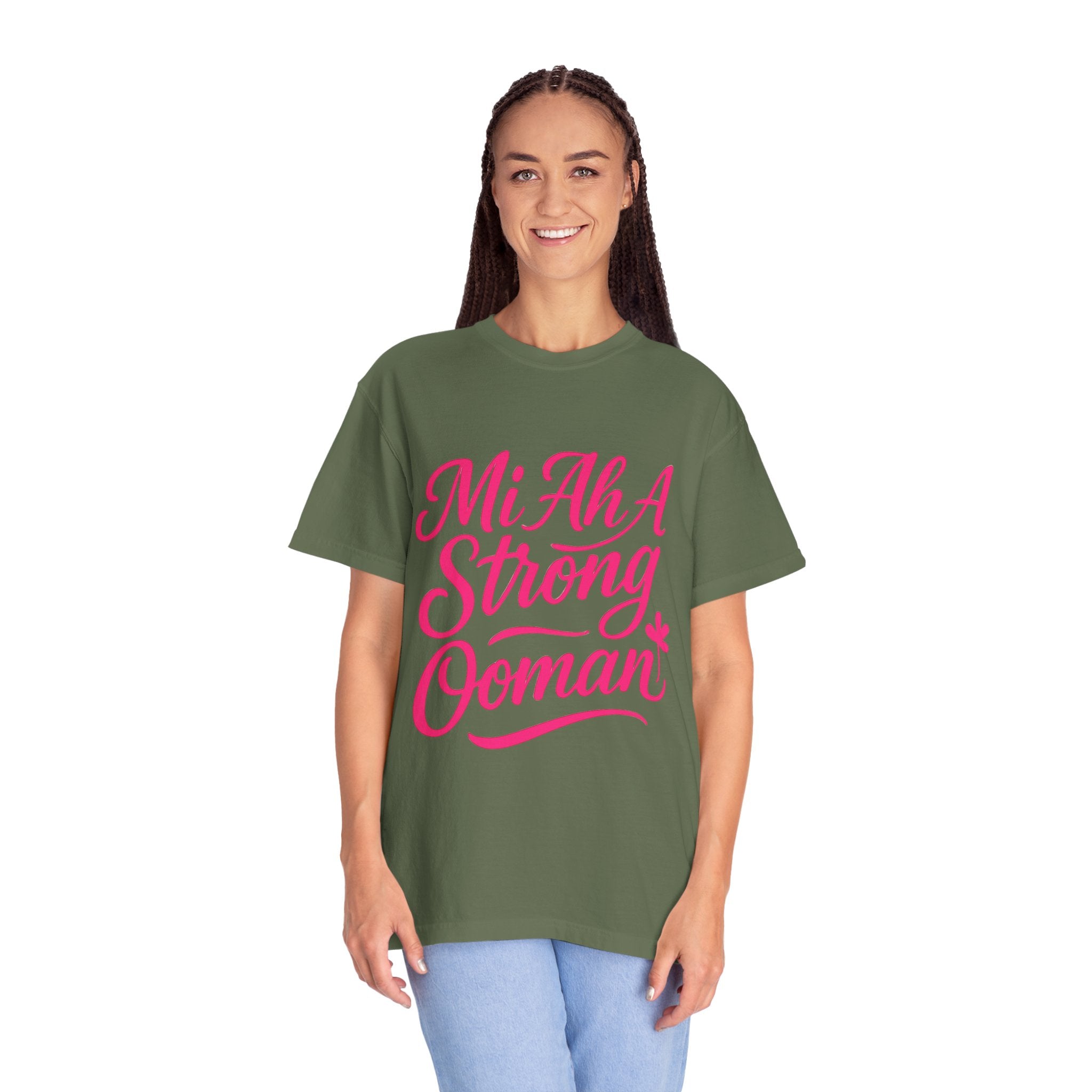 Garment-Dyed T-shirt - Mi ah strong woman collection